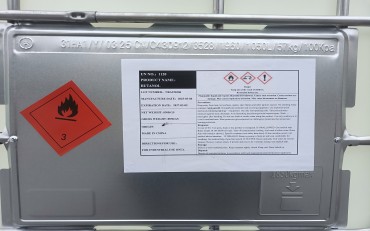 N-Butanol in 830kg IBC was loaded.